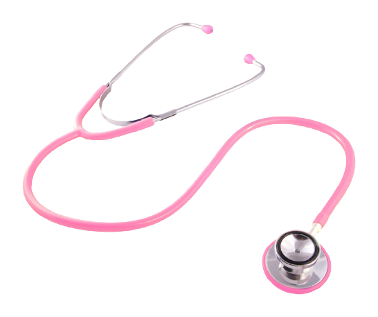 image d'un stethoscope rose que tourne